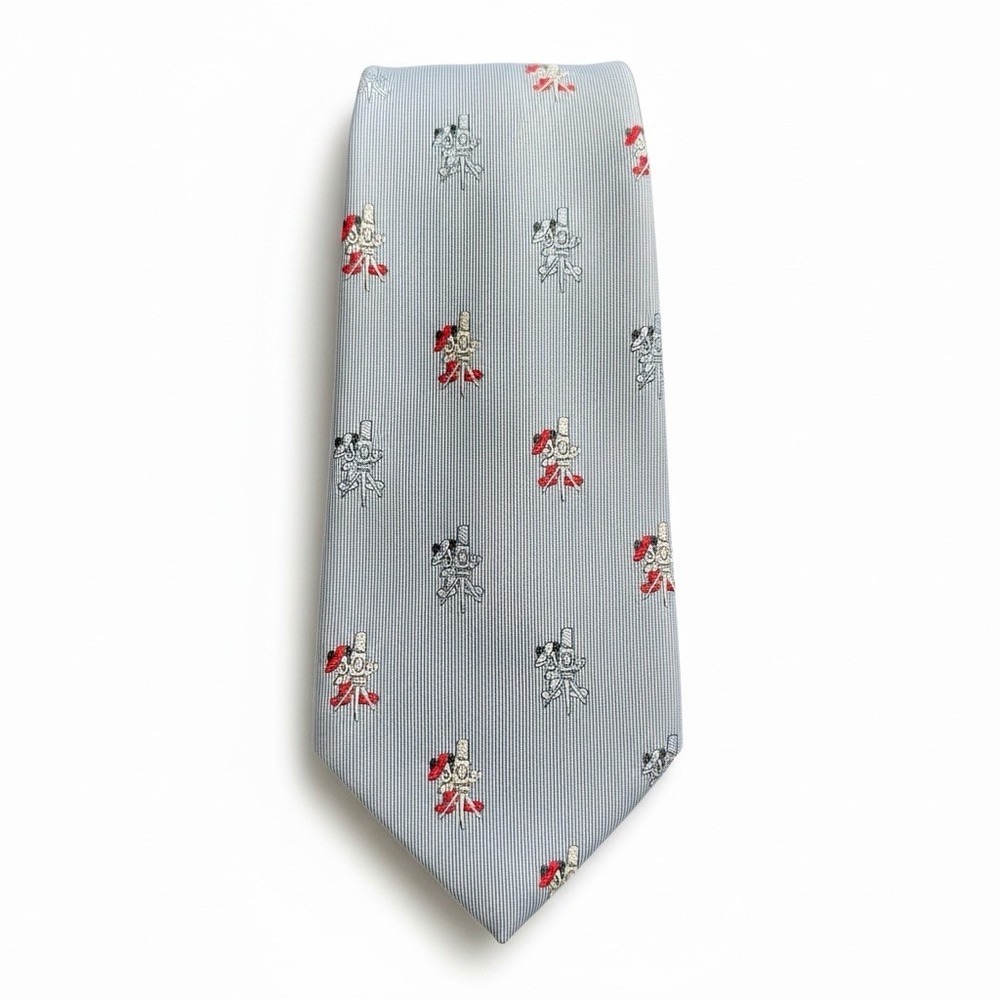 Vintage Balancine Disney Mickey Film Camera Polyester Tie USA Made‎